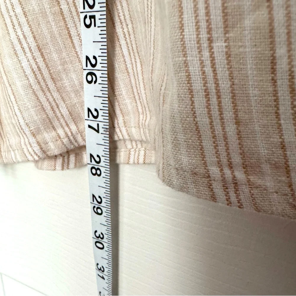 Tie Front Cap Sleeve Linen Top XXXL (22) NWT - Picture 7 of 13